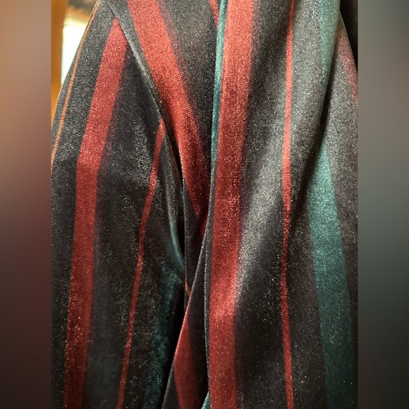 Striped velvet jacket - Picture 6 of 12